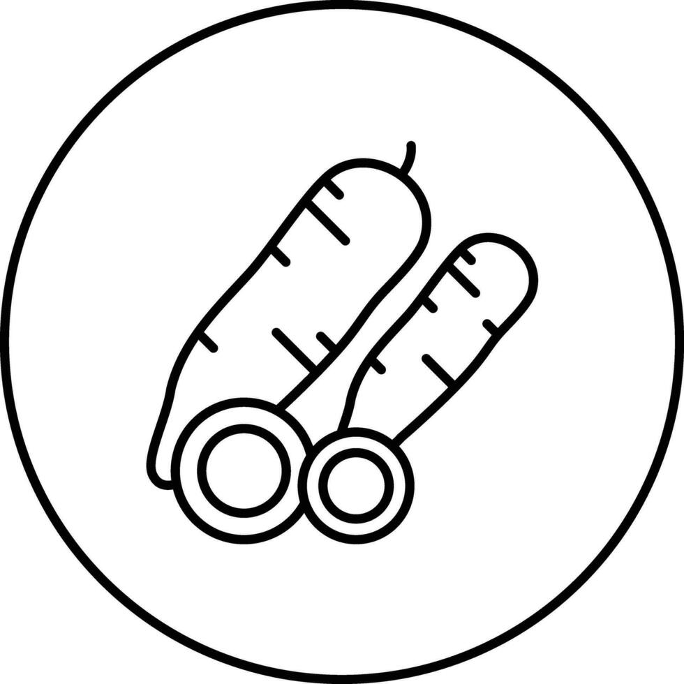icono de vector de yuca