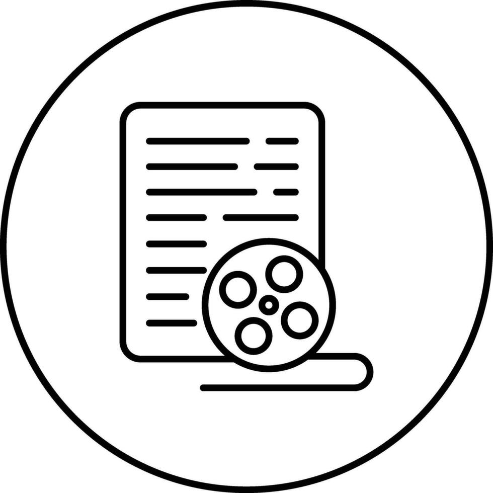 Screenwriting Vector Icon