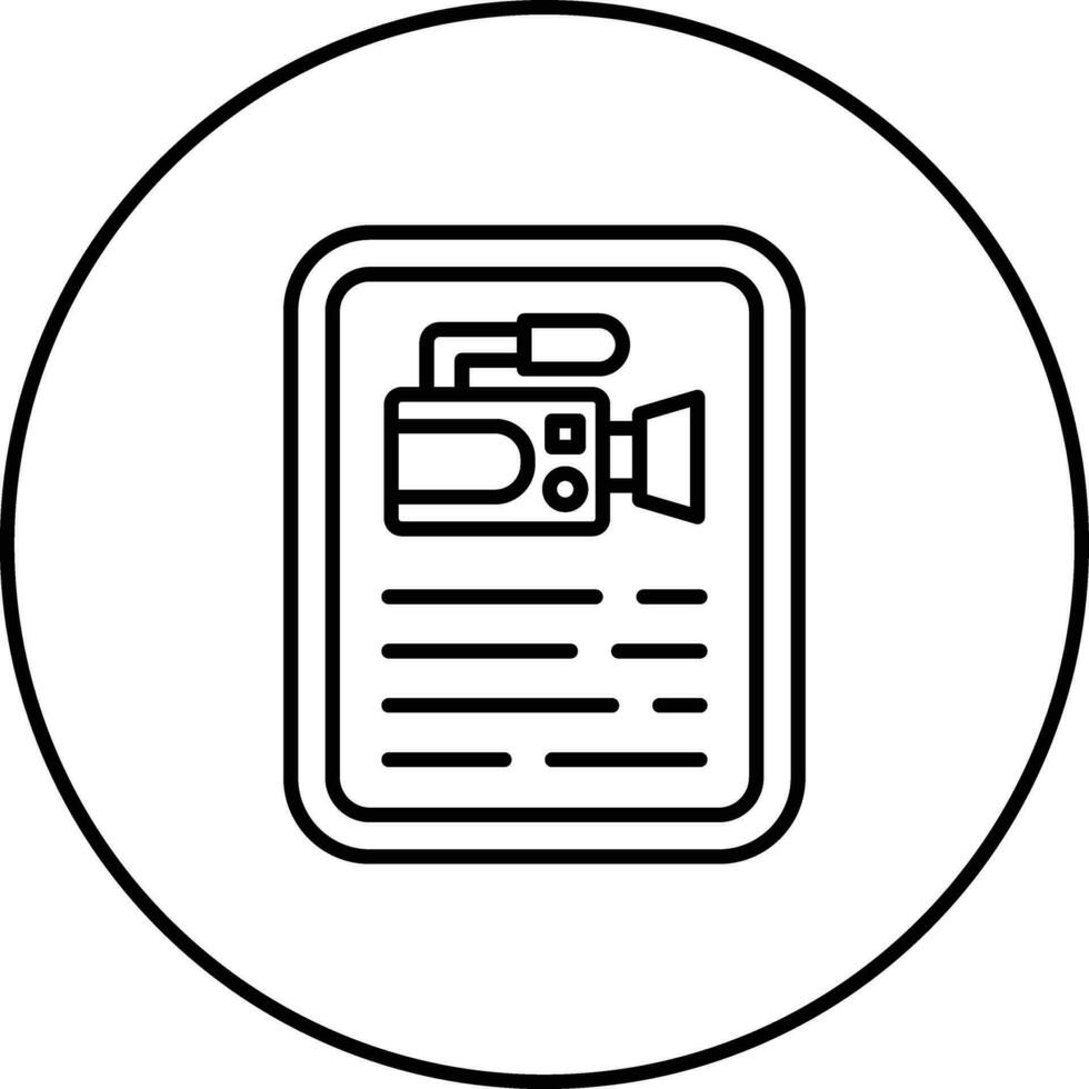 Movie Poster Vector Icon