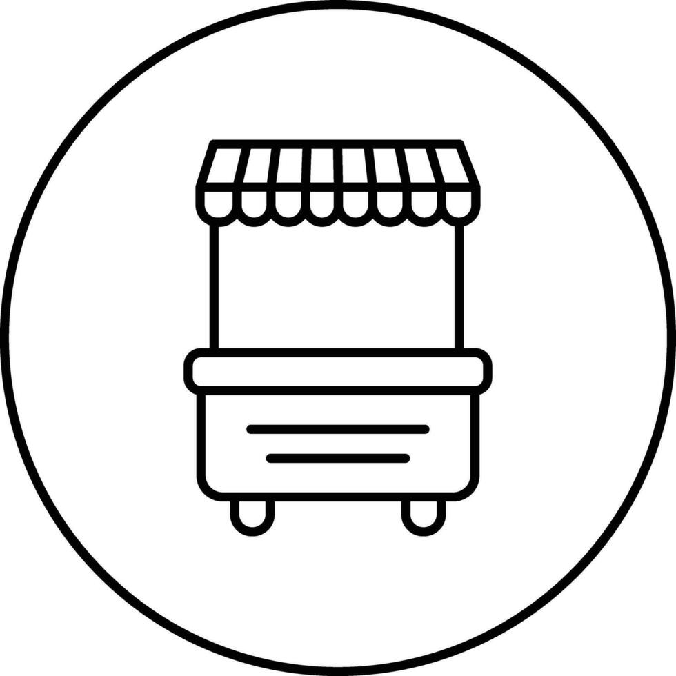 Street Market Vector Icon