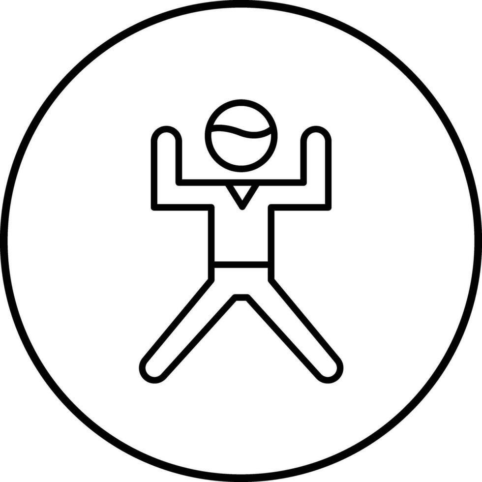 Person Exercising Vector Icon