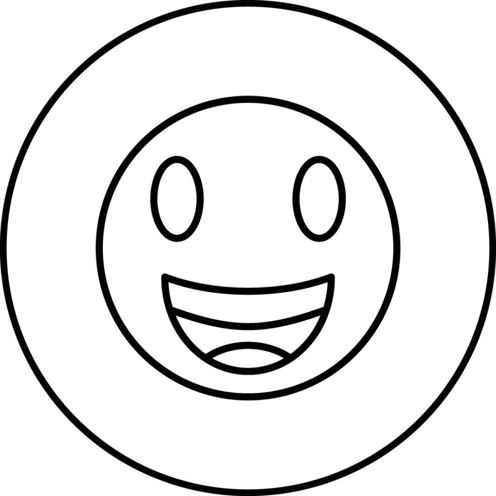 Beaming Face with Smiling Eyes Vector Icon