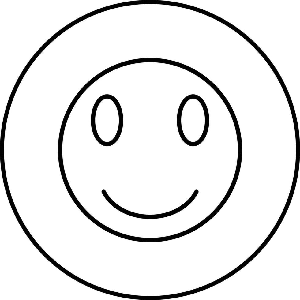 sonriendo cara con sonriente ojos vector icono