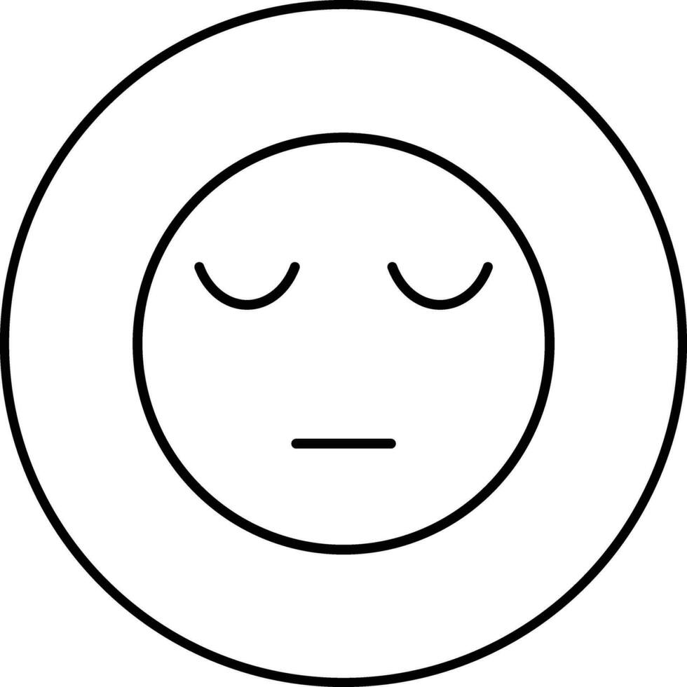 Pensive Face Vector Icon