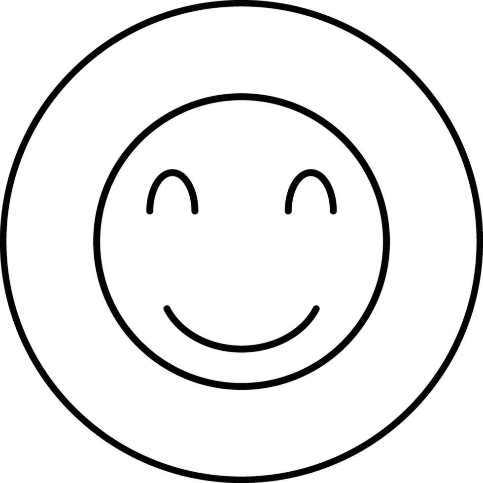 Smiling Face Vector Icon