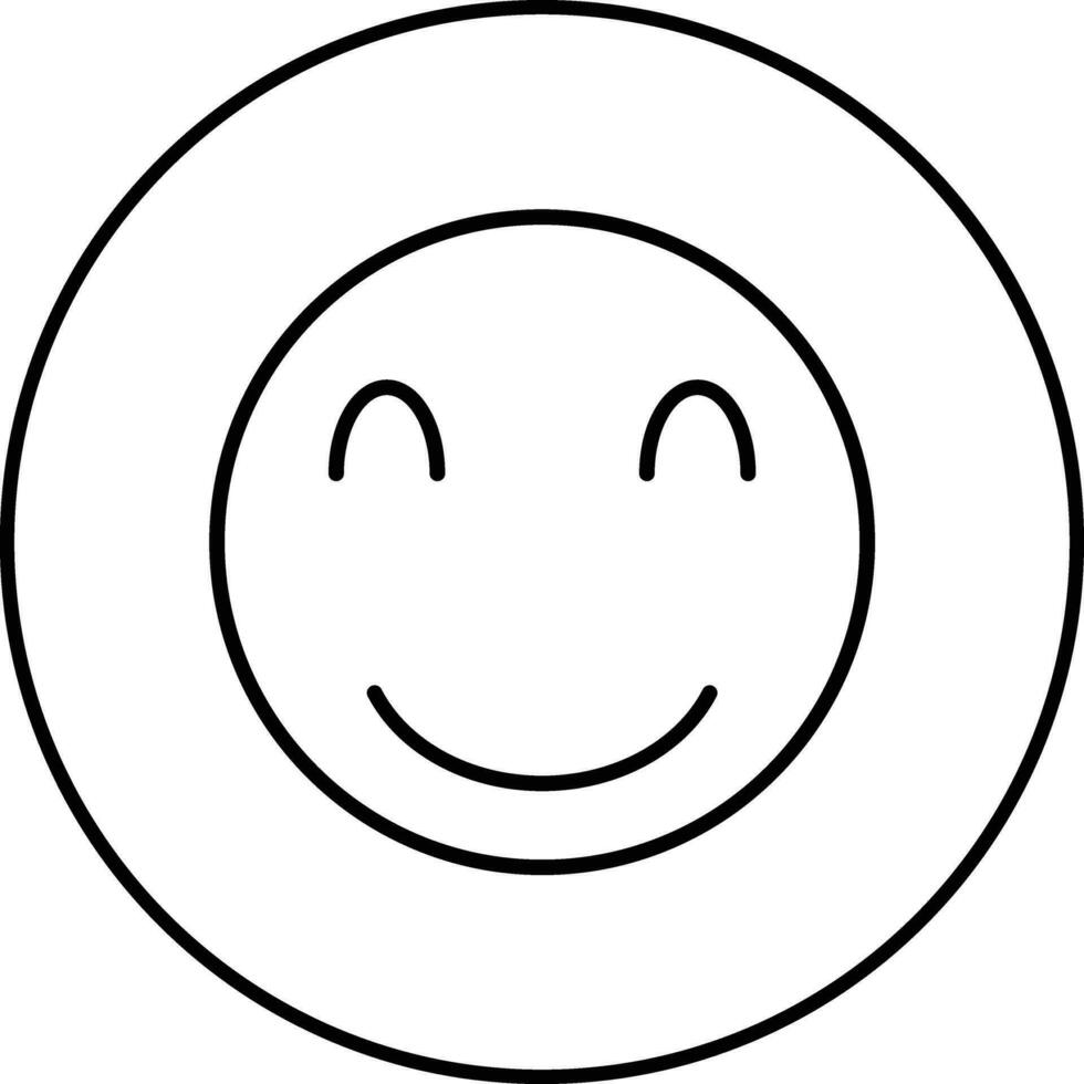 sonriente cara vector icono