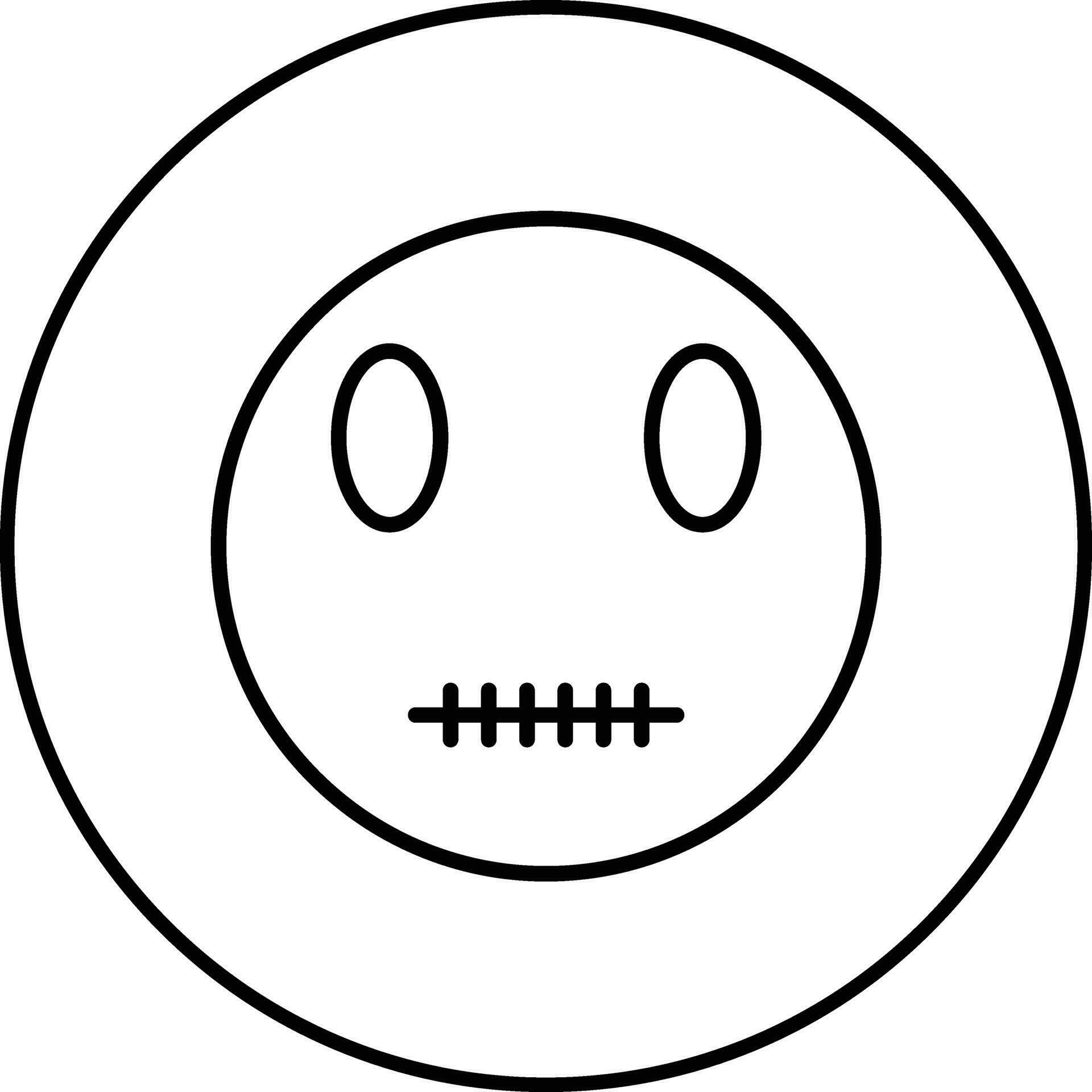 Zipper Mouth Face Vector Icon 32221932 Vector Art at Vecteezy