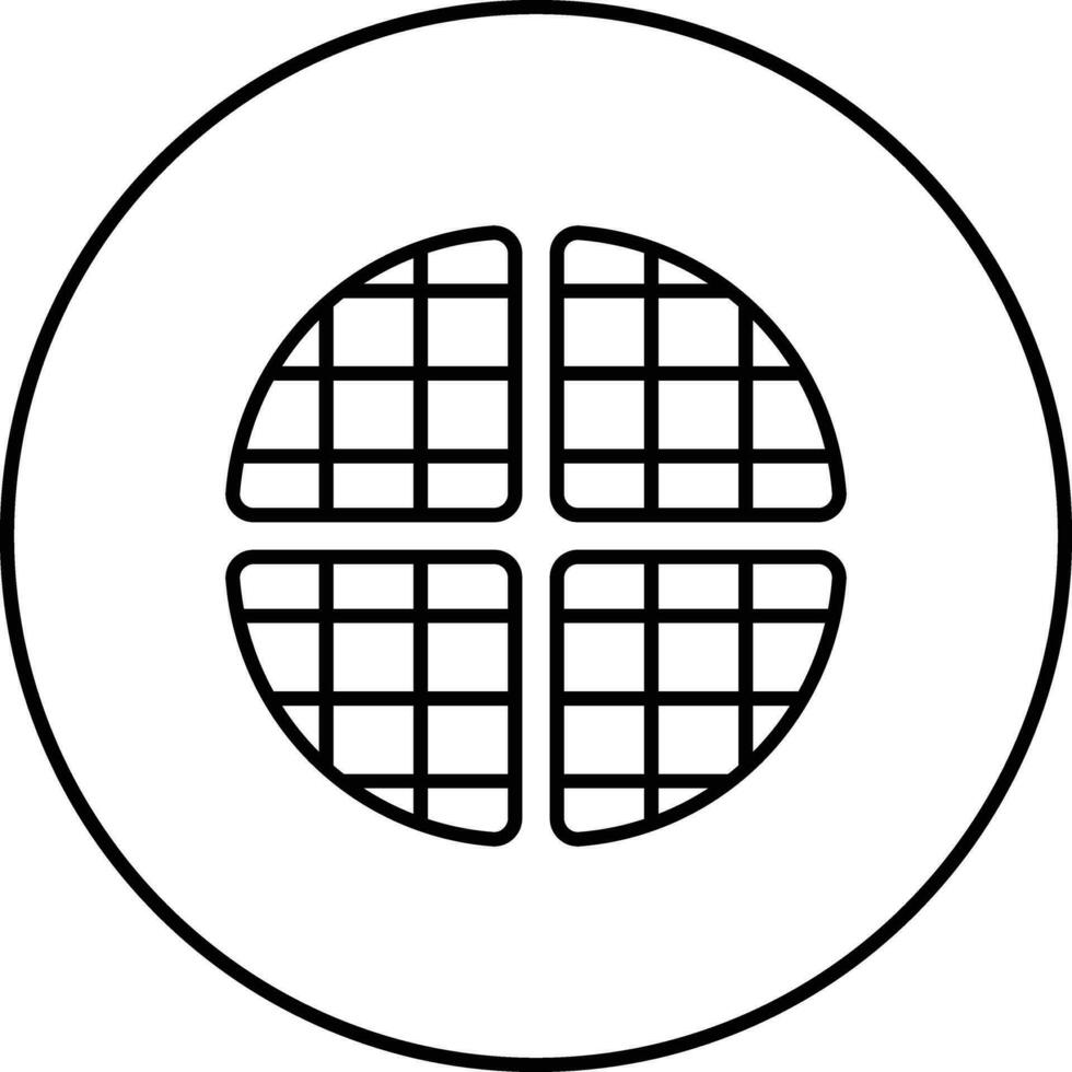 Waffle Vector Icon