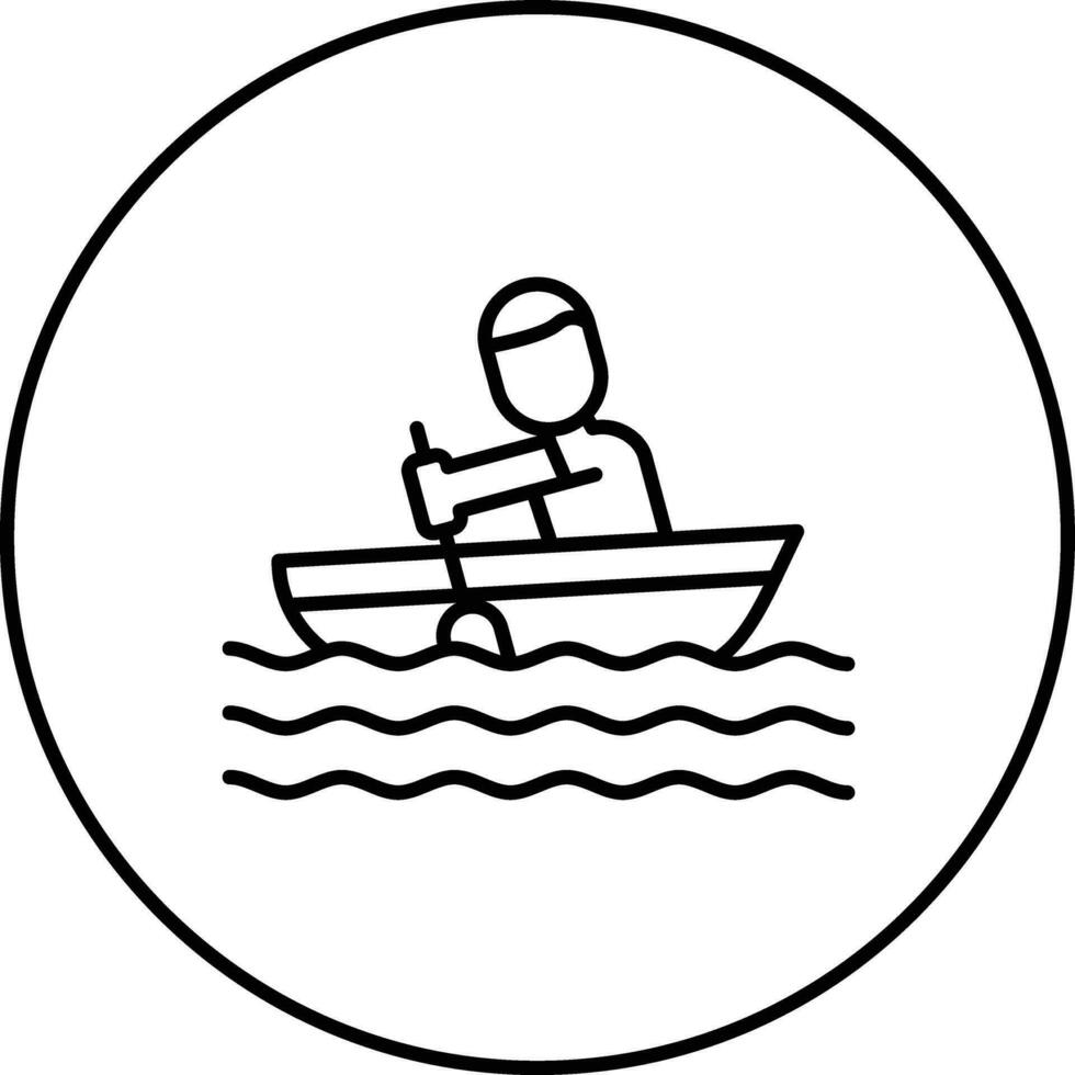 Rowing Vector Icon