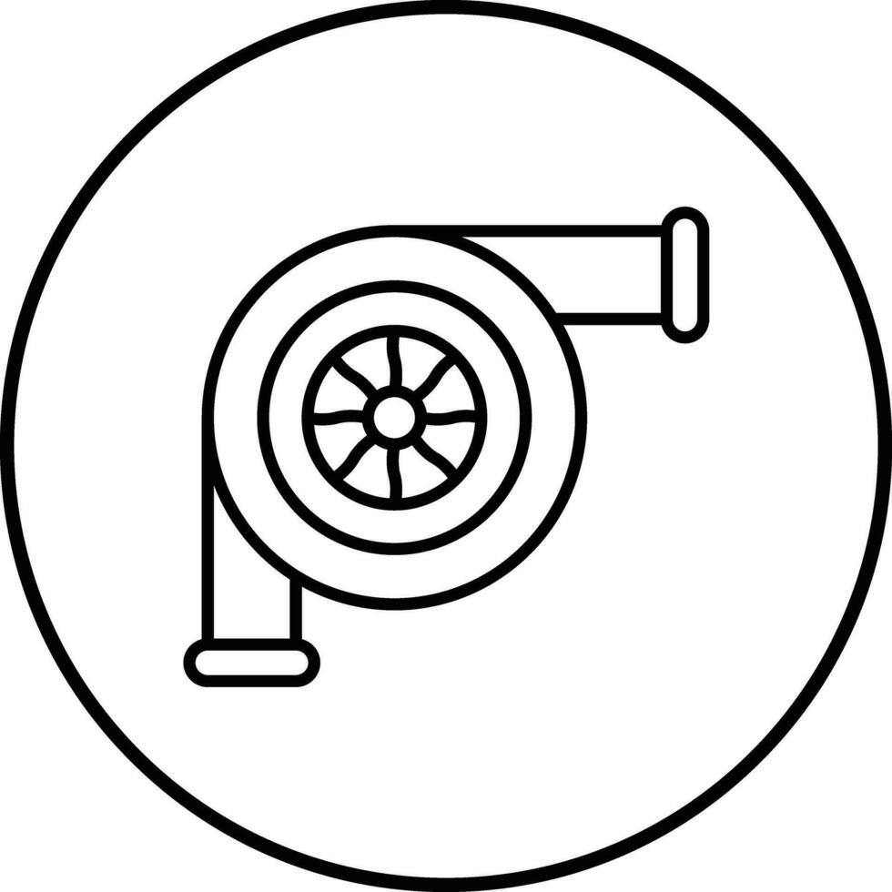 icono de vector turbo