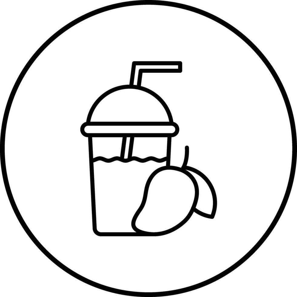 Mango Juice Vector Icon