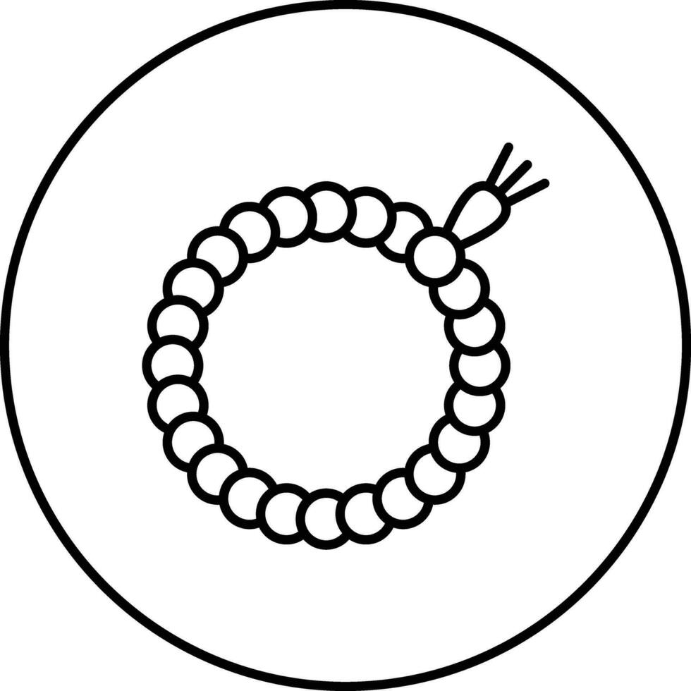 Praying Beads Vector Icon