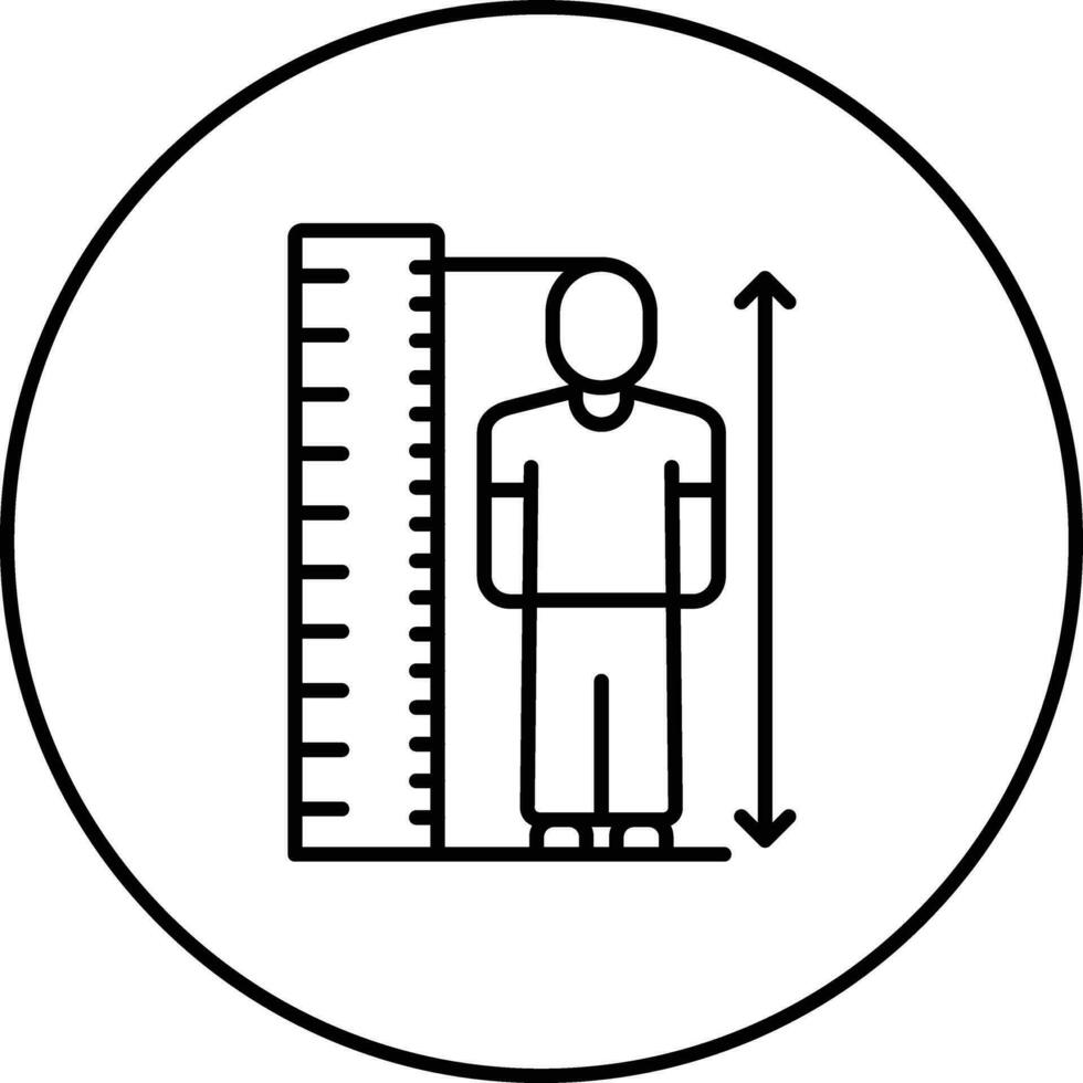 Height Check Vector Icon