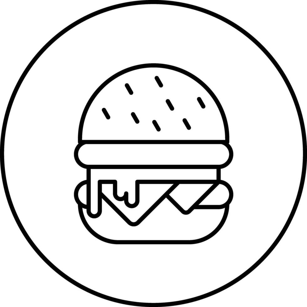 icono de vector de hamburguesa