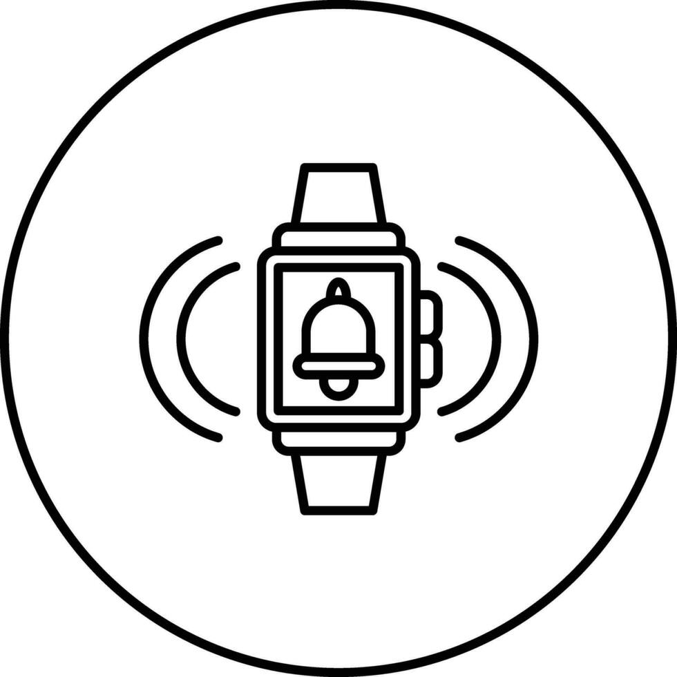 Smartwatch Alarm Vector Icon