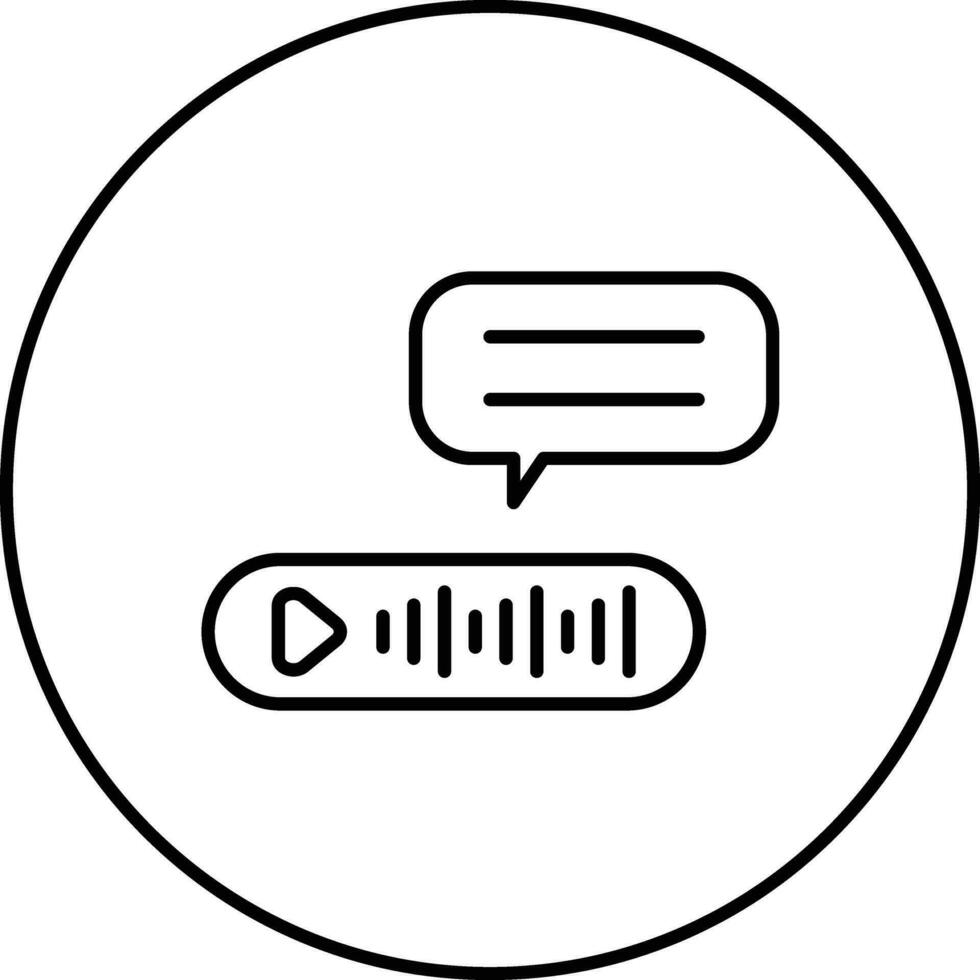 Voice Message Vector Icon