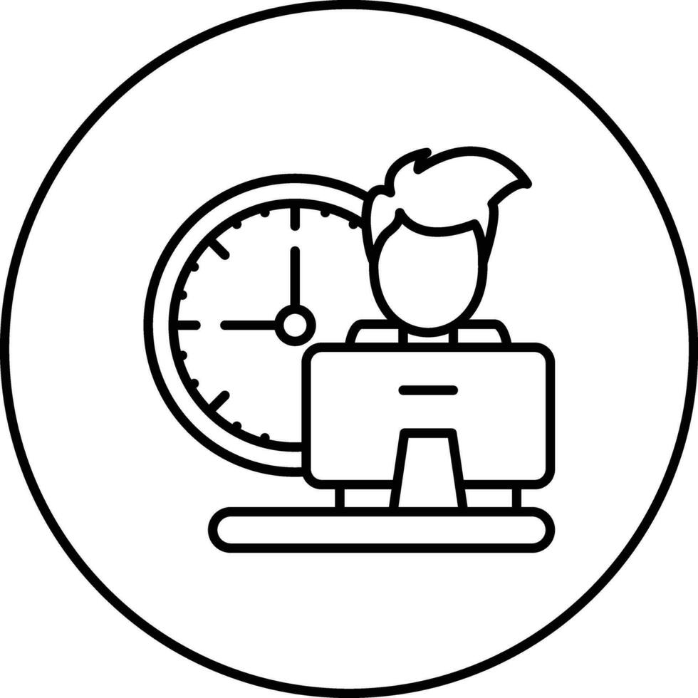 Work Time Vector Icon
