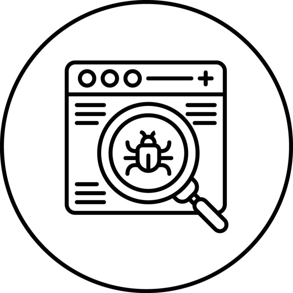 Website Bug Vector Icon