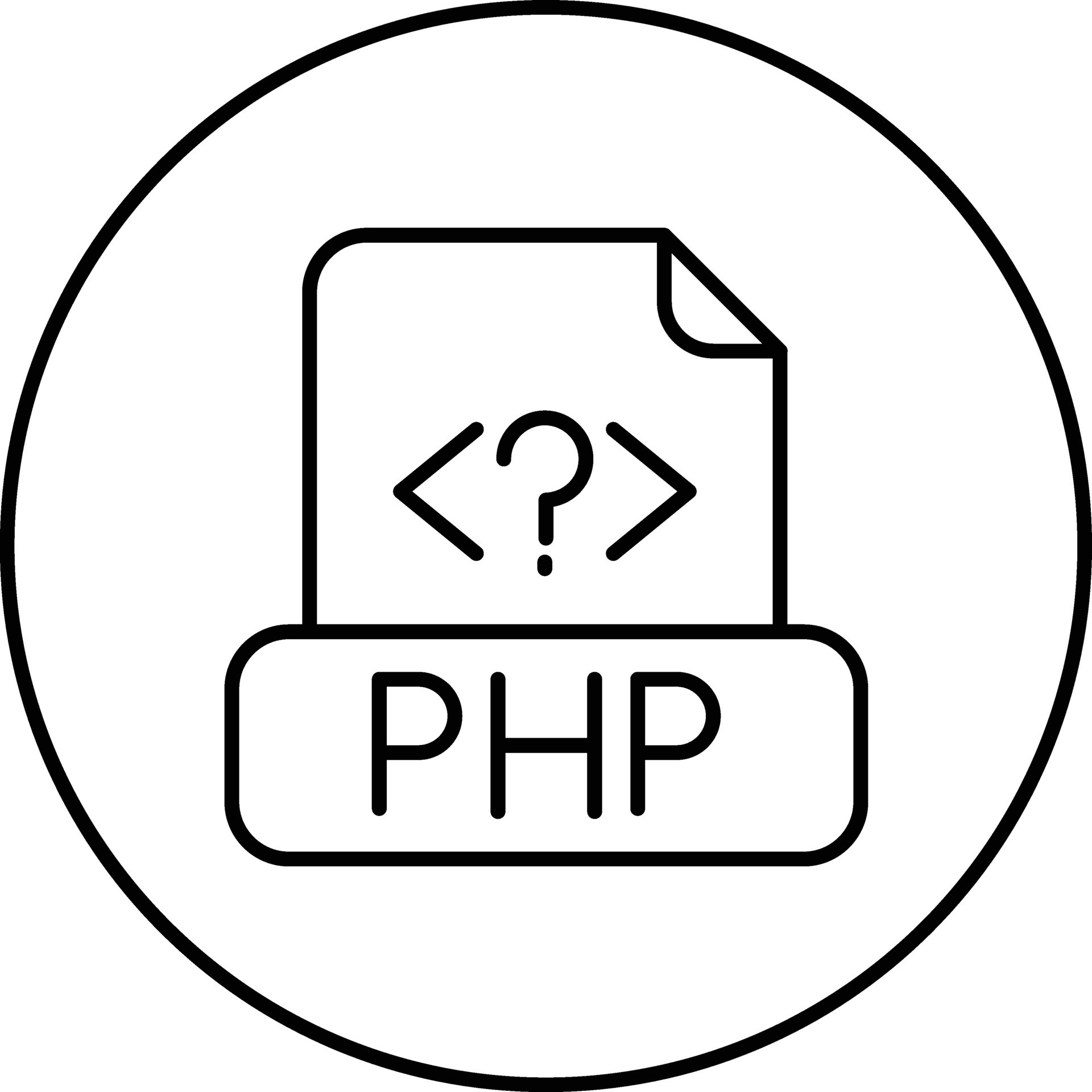 Php File Vector Icon 32222587 Vector Art at Vecteezy