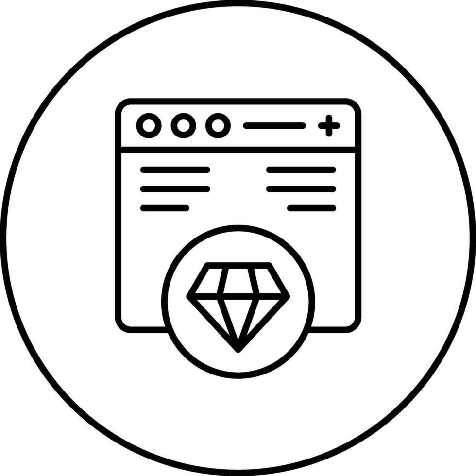 Premium Website Vector Icon