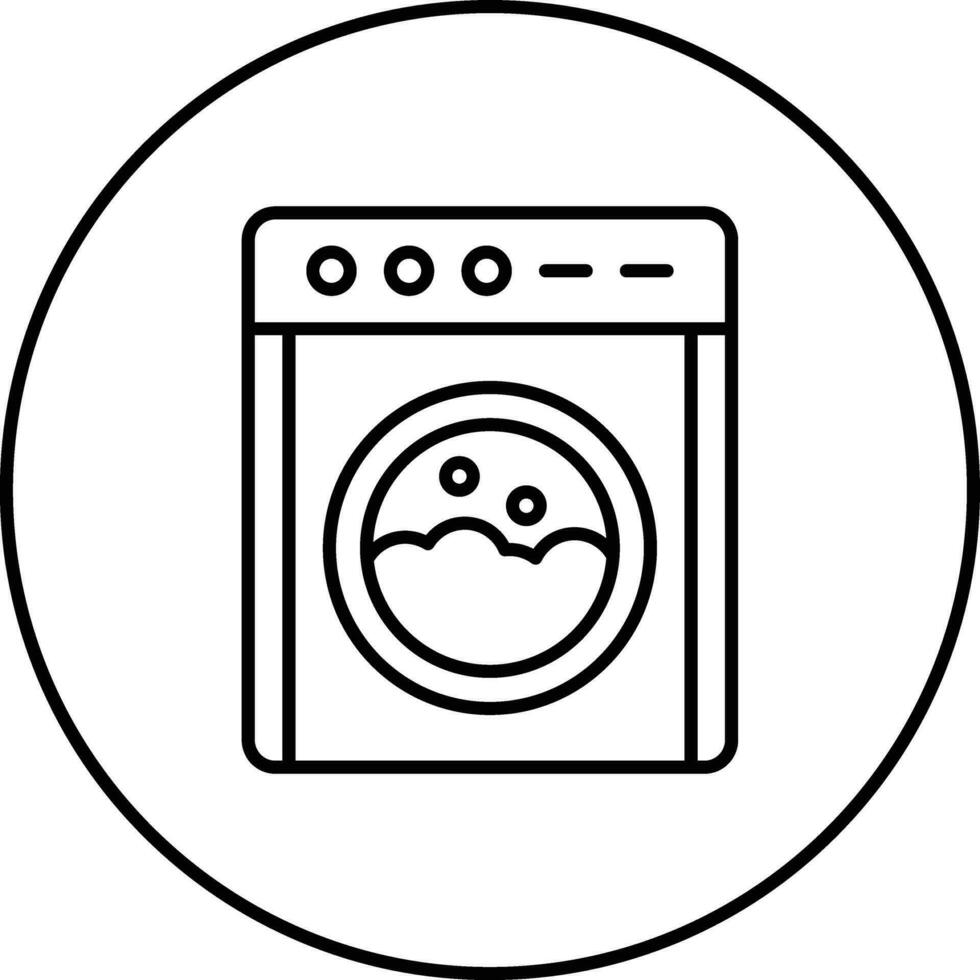 Laundry Machine Vector Icon
