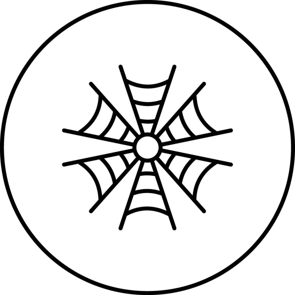 icono de vector de tela de araña