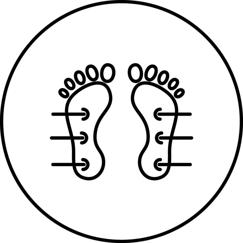 Foot Acupuncture Vector Icon