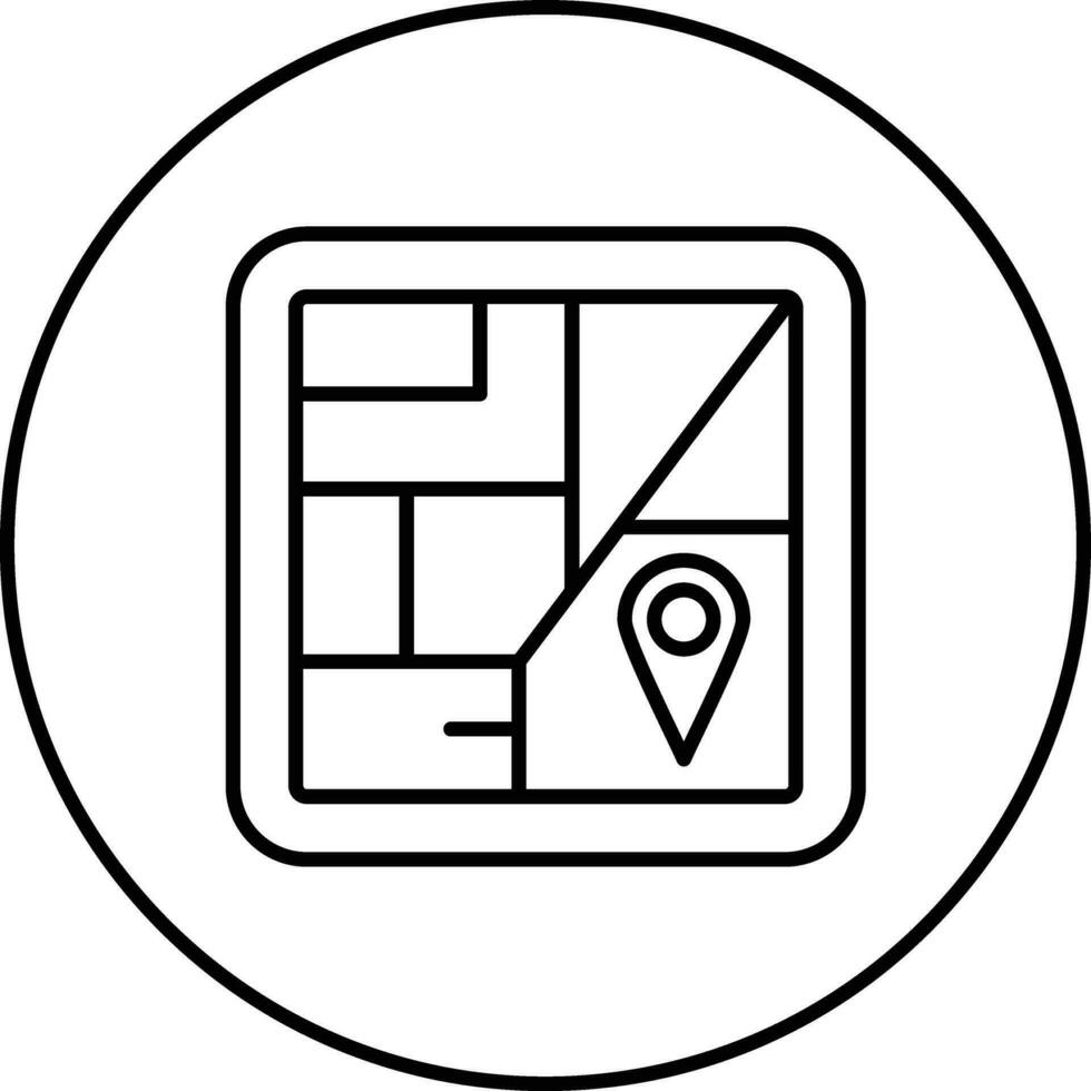Route Map Vector Icon