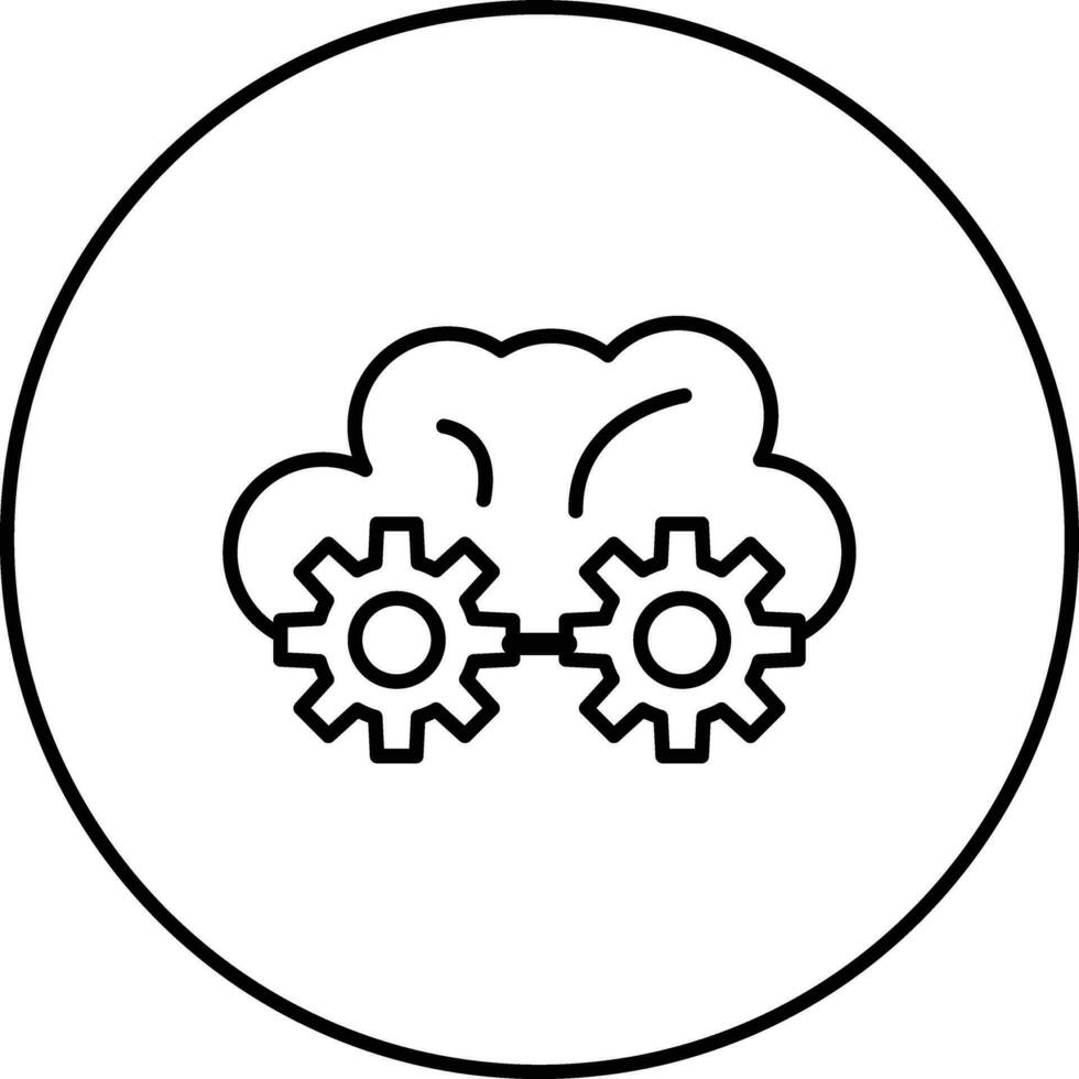 Cloud Settings Vector Icon