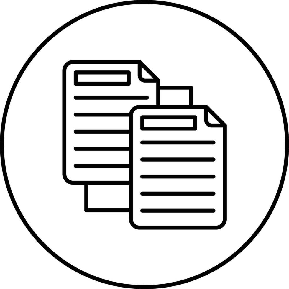 Duplicate Documents Vector Icon