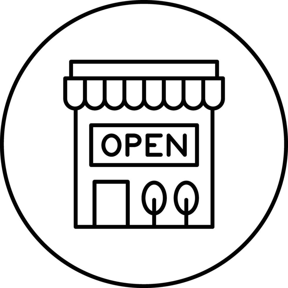 Open Store Sign Vector Icon