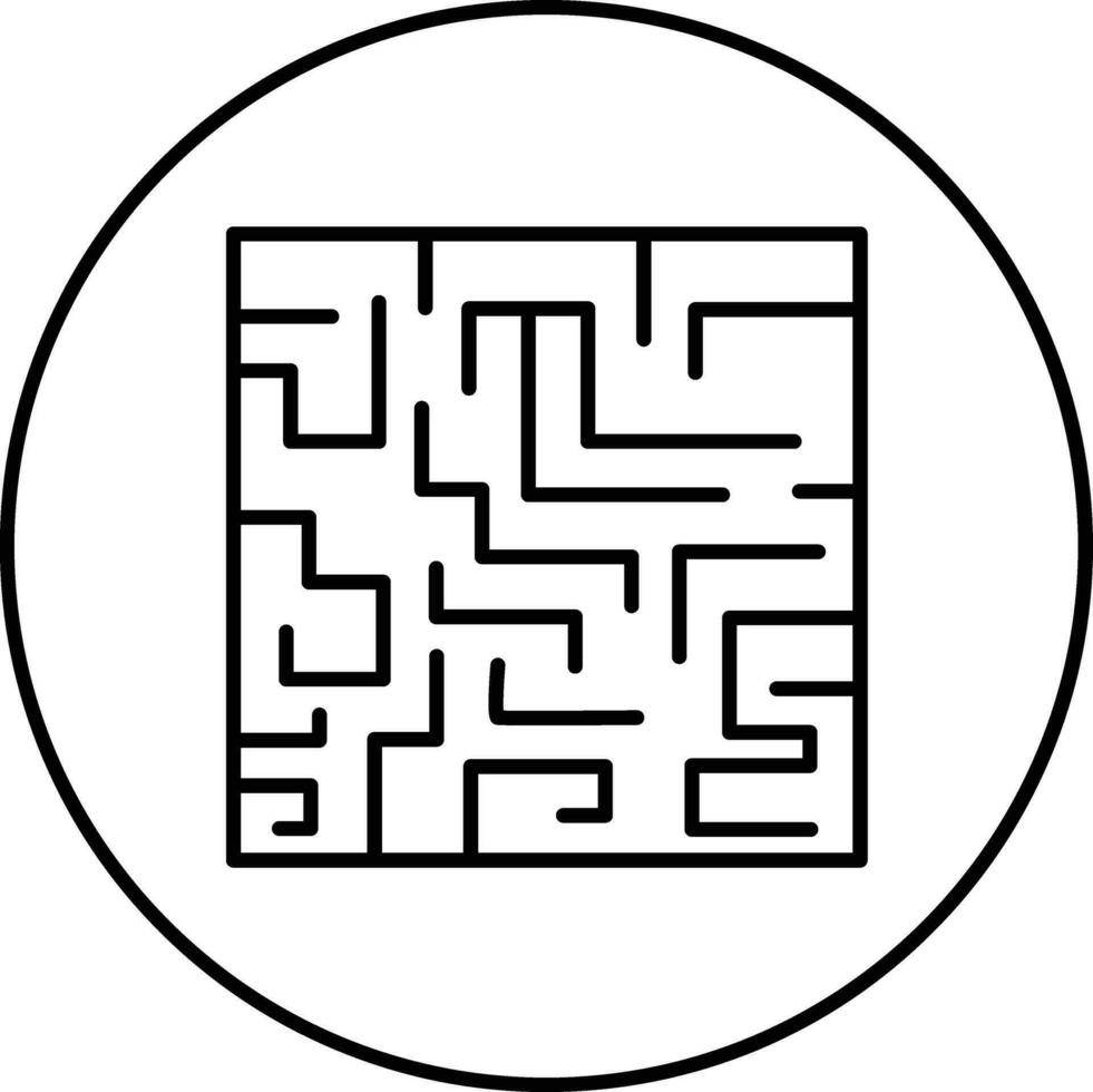 Maze Challenge Vector Icon