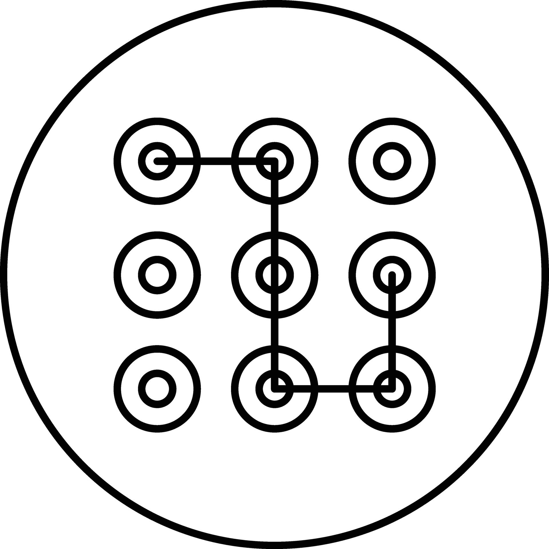 Pattern Lock Vector Icon 32223176 Vector Art at Vecteezy