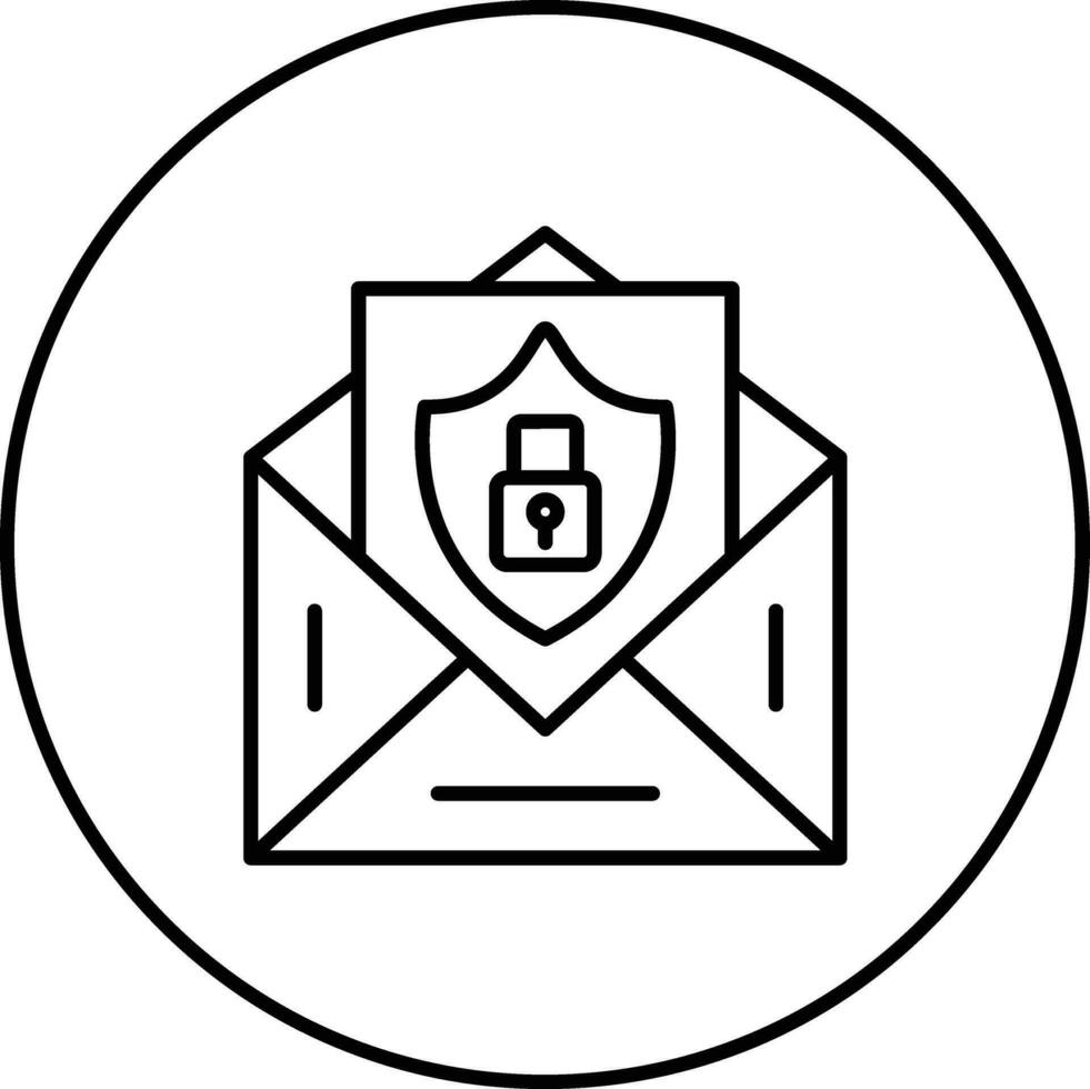 Email Security Vector Icon
