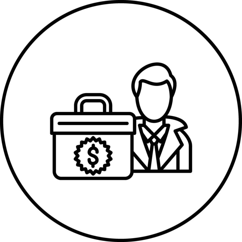 icono de vector de empresario