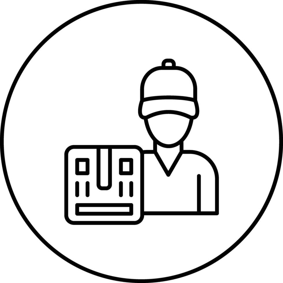 Delivery Man Vector Icon