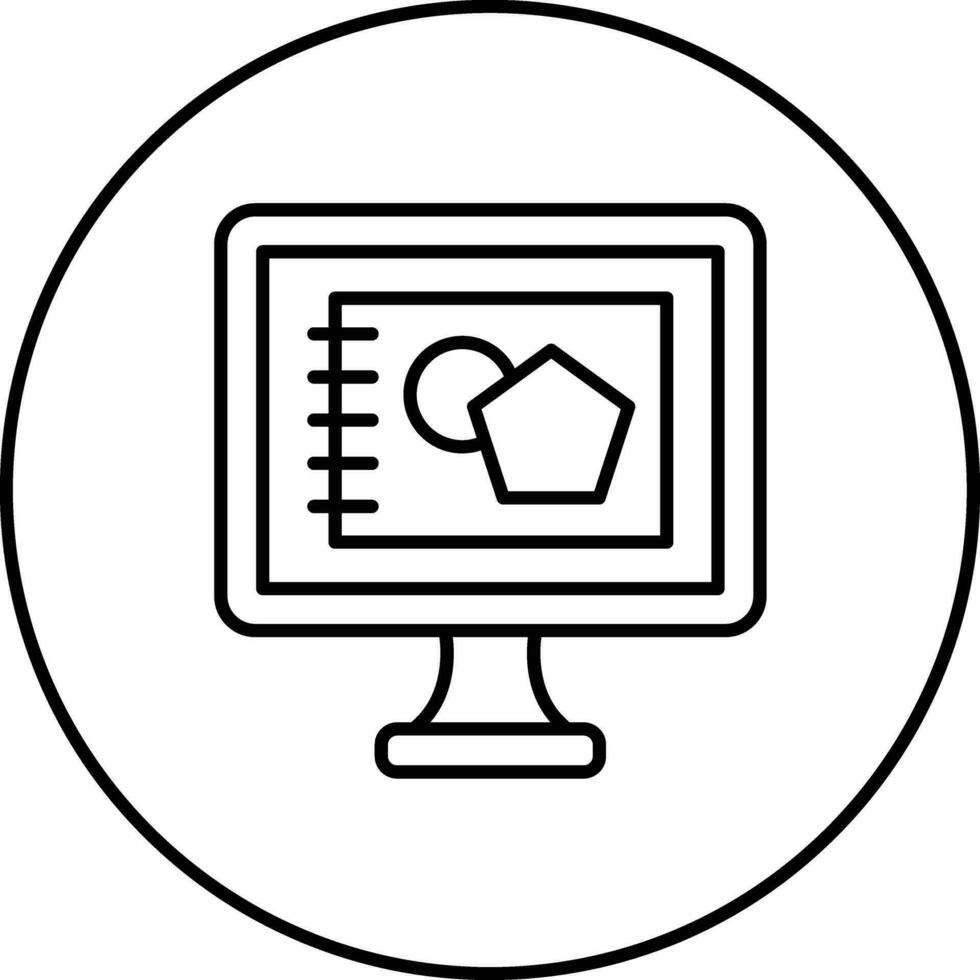 Digital Sketch Vector Icon