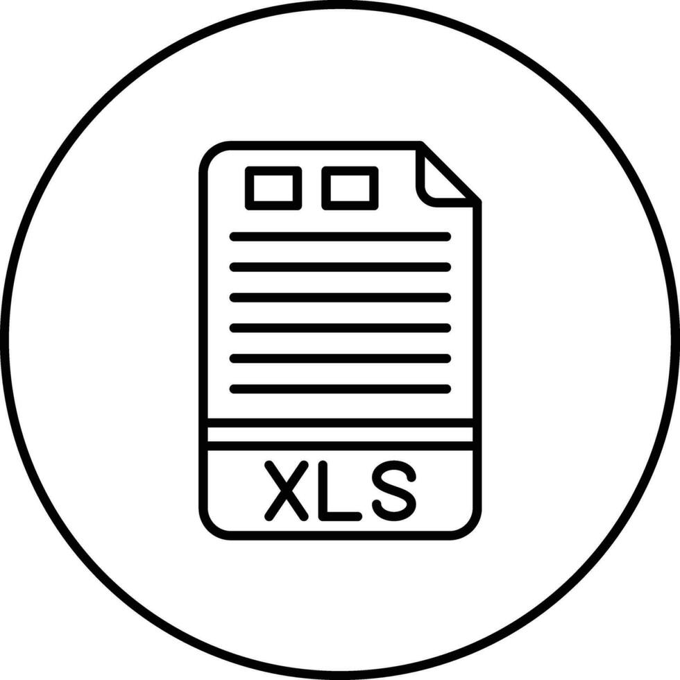 icono de vector xls