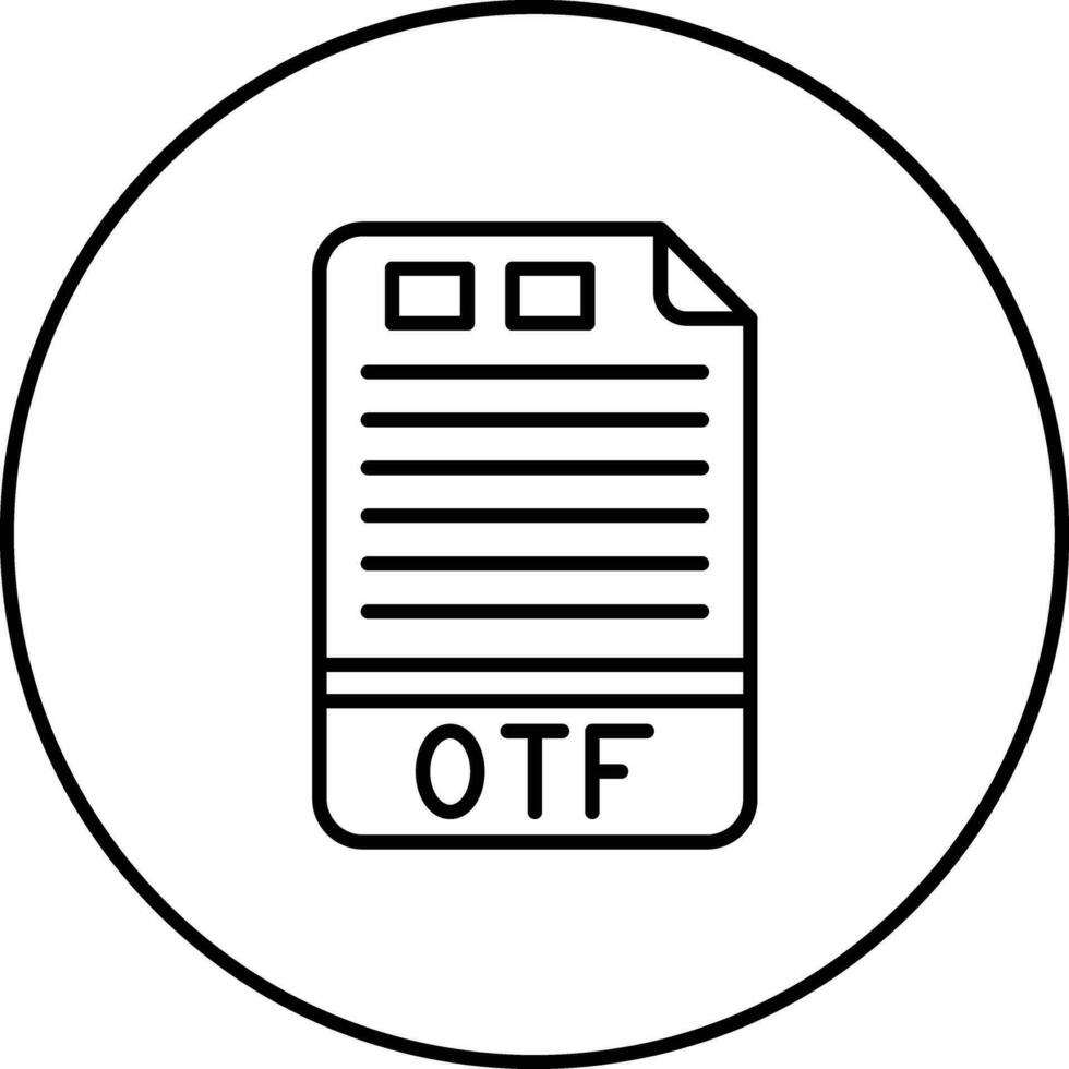 OTF Vector Icon