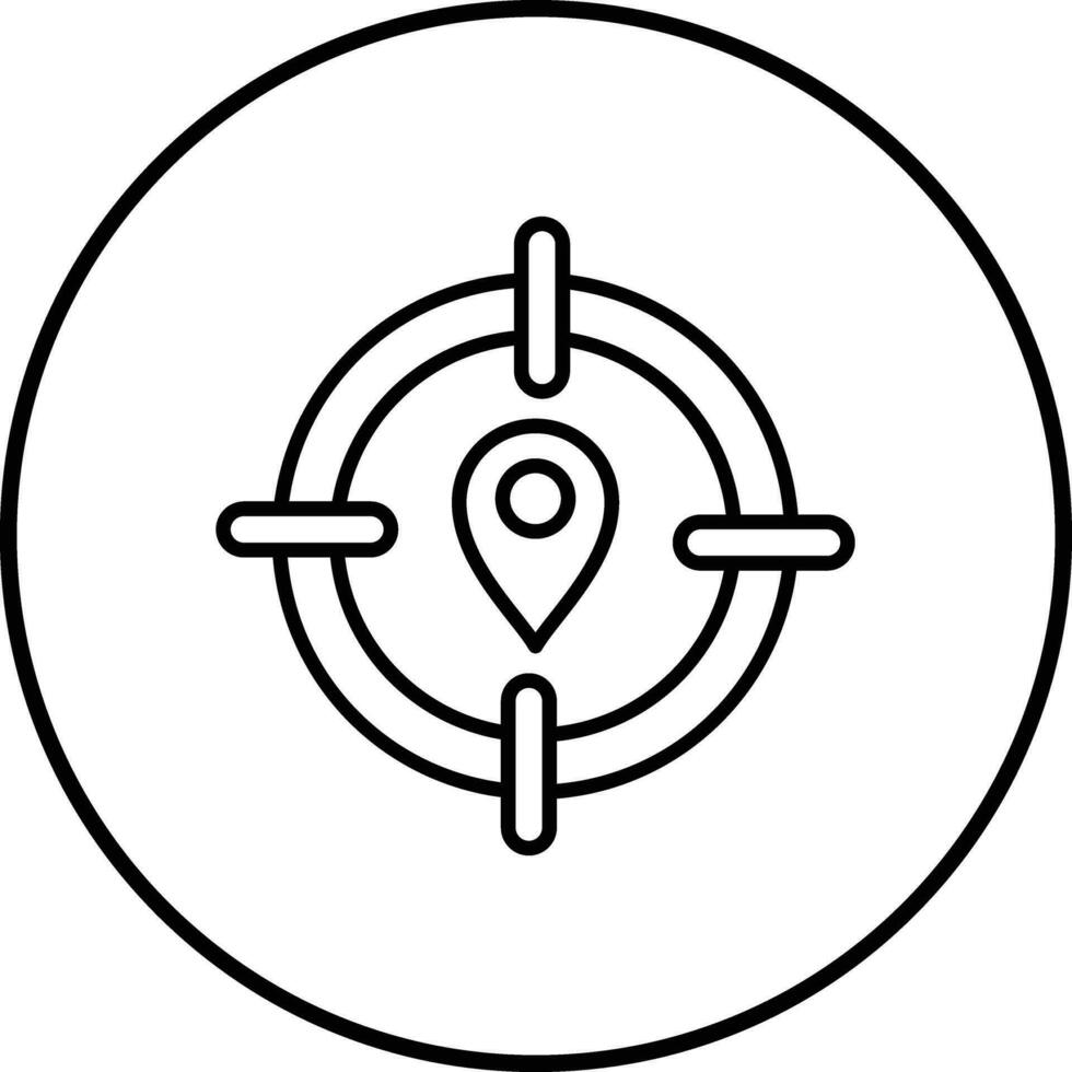 Target Location Vector Icon