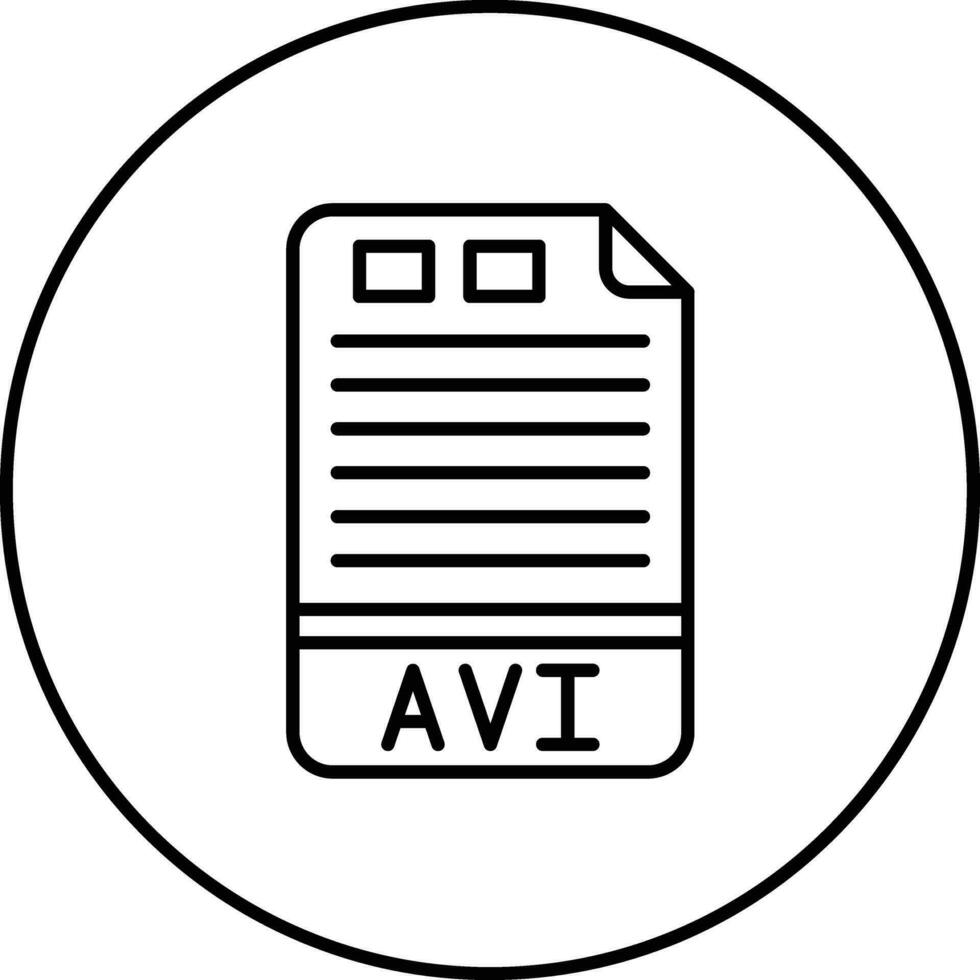 AVI Vector Icon