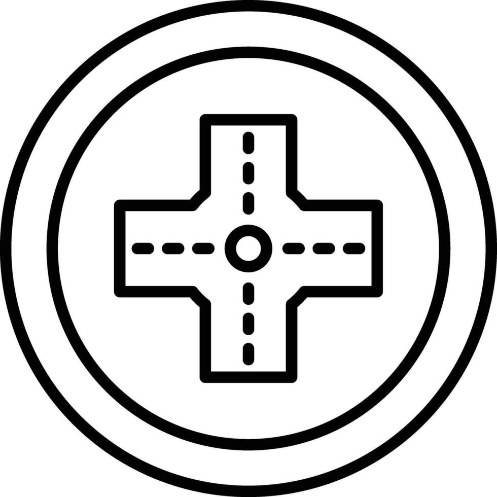 Intersection Vector Icon