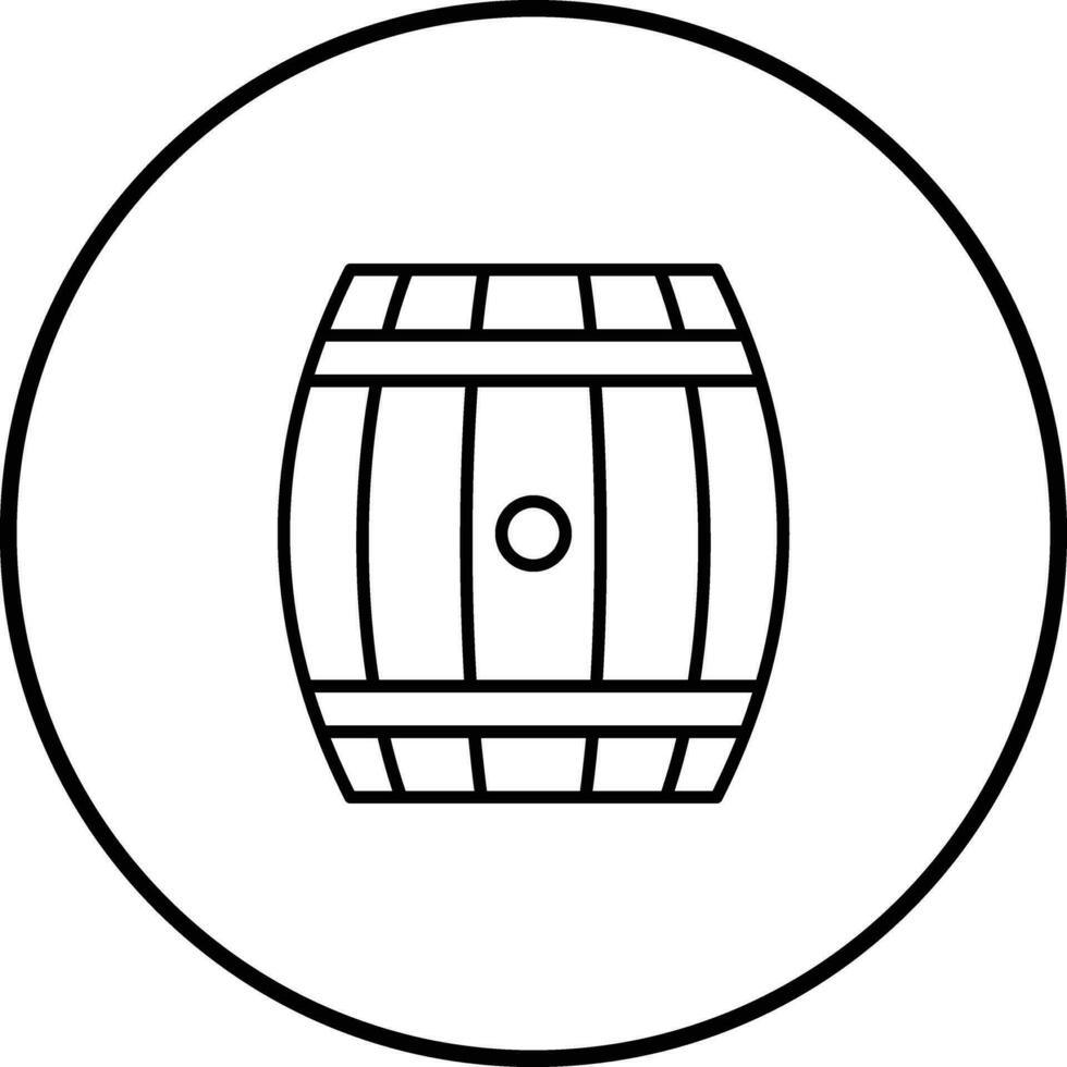 icono de vector de barril