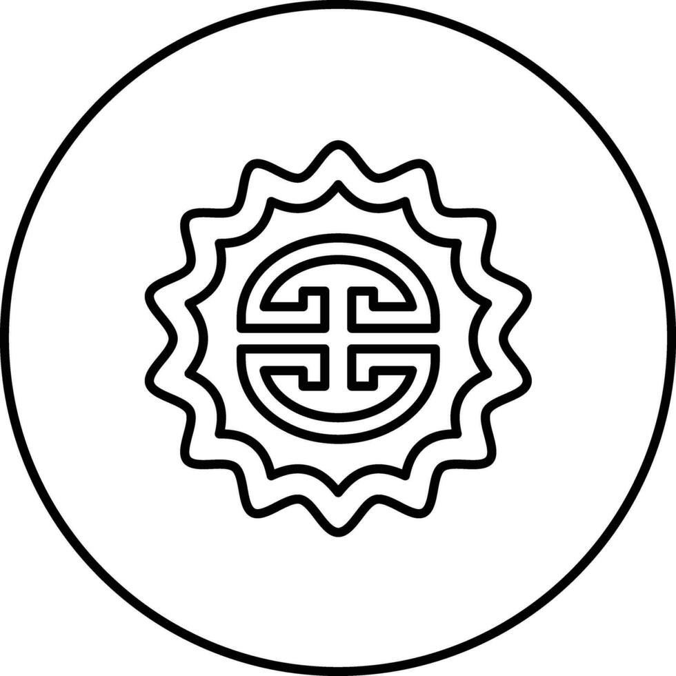 Moon Cake Vector Icon