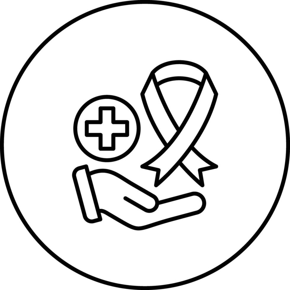 cáncer diagnóstico vector icono