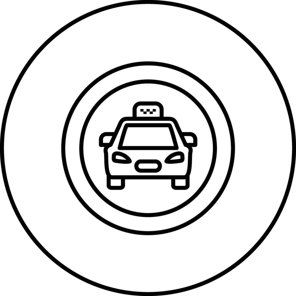 Taxi Signal Vector Icon