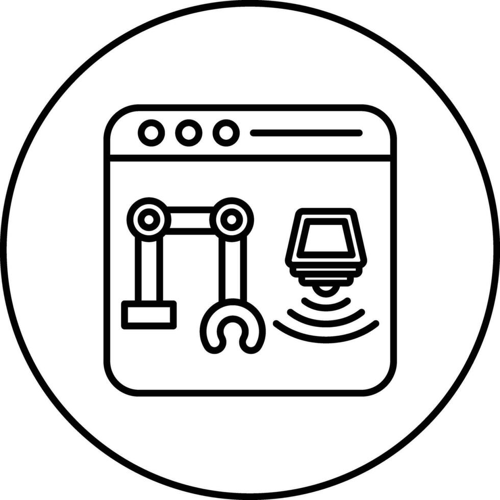 Cyber Physical System Vector Icon