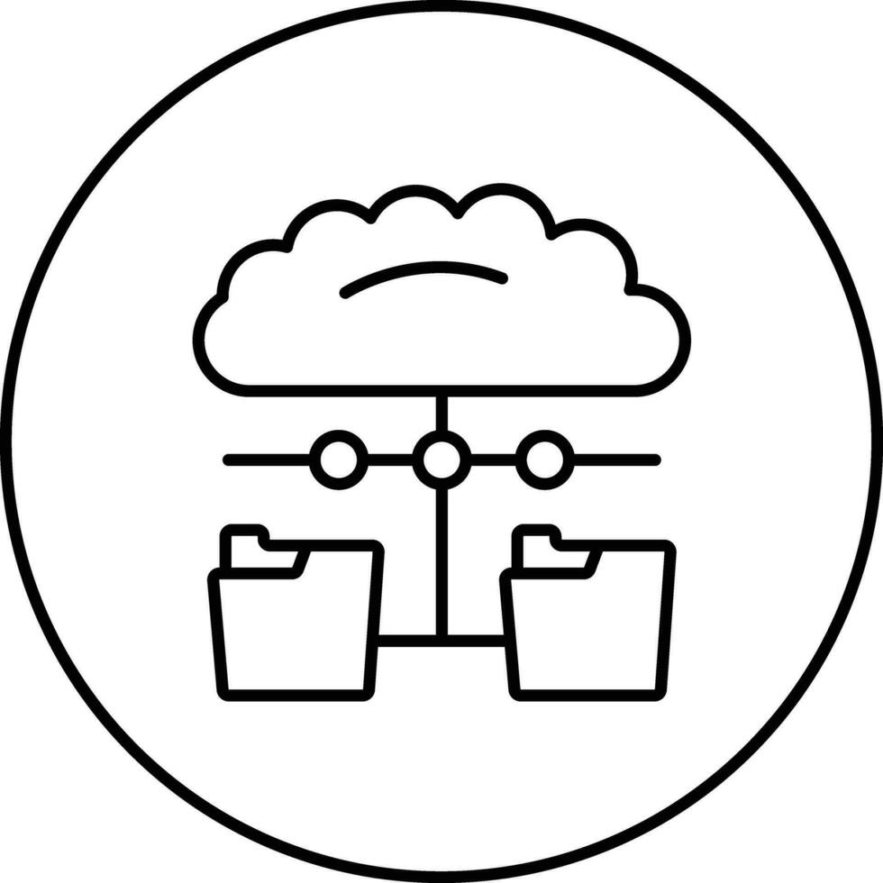Distributed Data Vector Icon