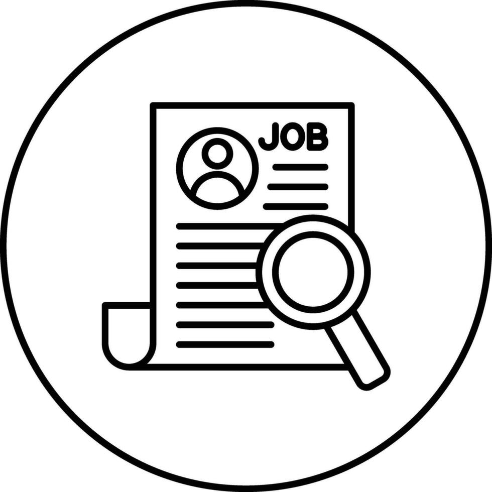 Job search Vector Icon