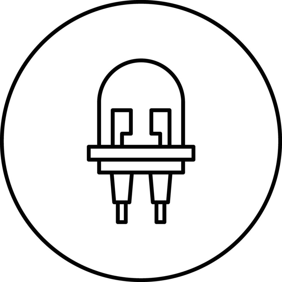 Light Emitting Diode Vector Icon
